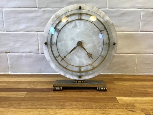 Alabaster and brass art - alabaster,