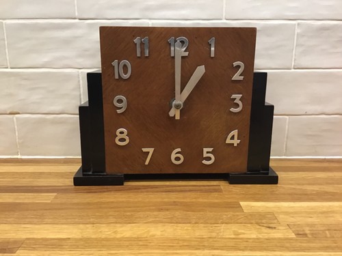 1932 art deco desk clock - deco,