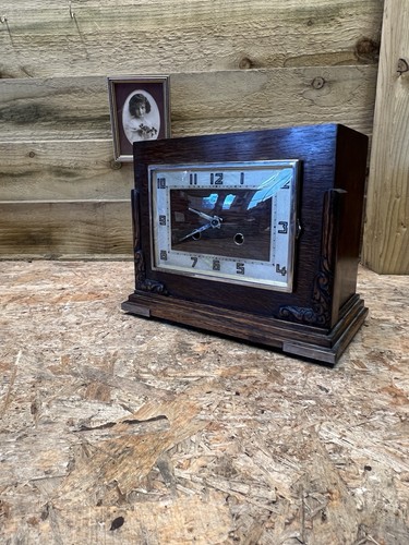 Vintage mantle clock art deco - vintage,