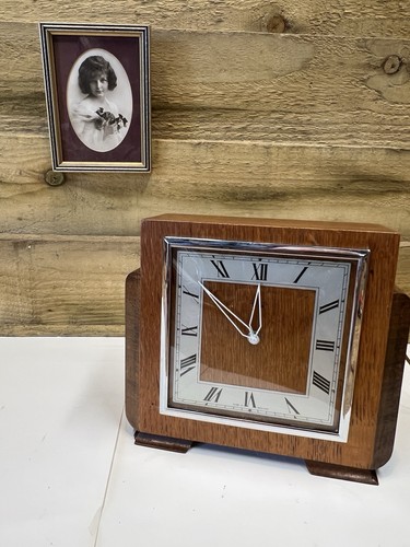 Vintage mantle clock - vintage, deco