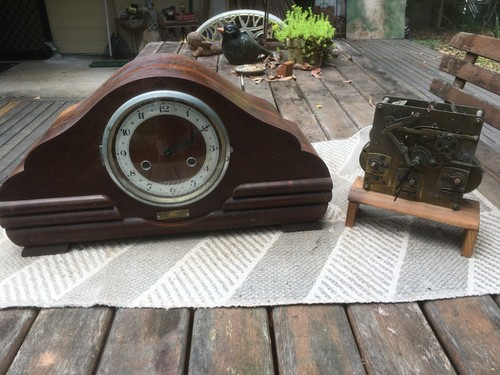 Art deco perivale mantle - mantle, clock